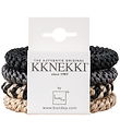 Kknekki Hårelastikker - 4-pak - Sort/Beige/Grå Kknekki Hårelastikker - 4-pak - Sort/Beige/Grå