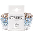 Kknekki Hårelastikker - 4-pak - Blå/Hvid/Beige Kknekki Hårelastikker - 4-pak - Blå/Hvid/Beige