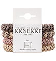Kknekki Hårelastikker - 4-pak - Pink/Beige/Brun Kknekki Hårelastikker - 4-pak - Pink/Beige/Brun