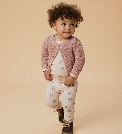 Lil' Atelier Body l/æ - Rib - NbfGavo - Silver Peony/Bow Lil' Atelier Body l/æ - Rib - NbfGavo - Silver Peony/Bow
