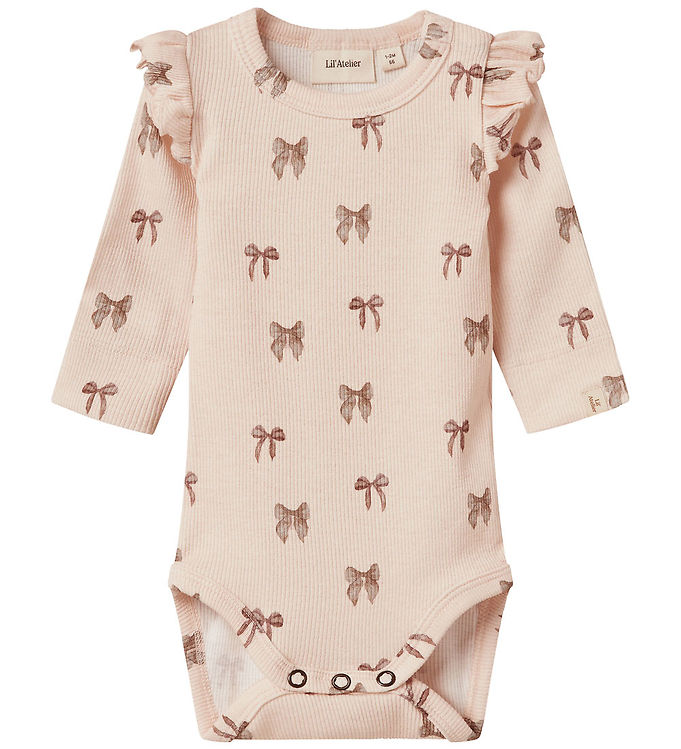 Lil' Atelier Body l/æ - Rib - NbfGavo - Silver Peony/Bow