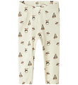 Lil' Atelier Leggings - Rib - NbnGavo - Turtledove/Toy Lil' Atelier Leggings - Rib - NbnGavo - Turtledove/Toy