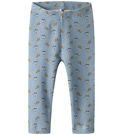 Name It Leggings - Rib - NbmKoalkab - Dusty Blue Name It Leggings - Rib - NbmKoalkab - Dusty Blue
