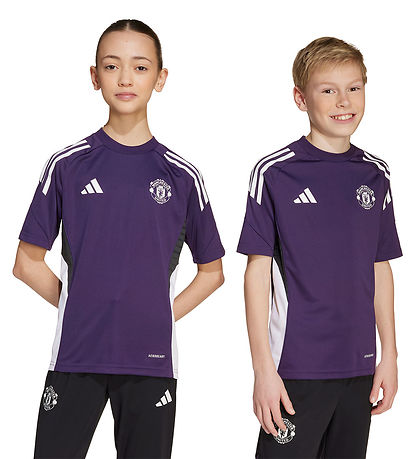 adidas Performance Fodboldtrøje - MUFC TR JSY Y - Aurplu/Hvid/So