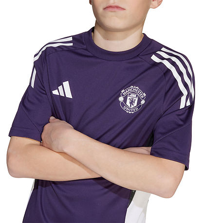adidas Performance Fodboldtrøje - MUFC TR JSY Y - Aurplu/Hvid/So