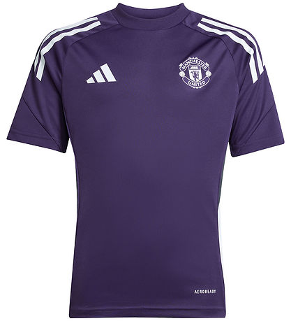 adidas Performance Fodboldtrøje - MUFC TR JSY Y - Aurplu/Hvid/So