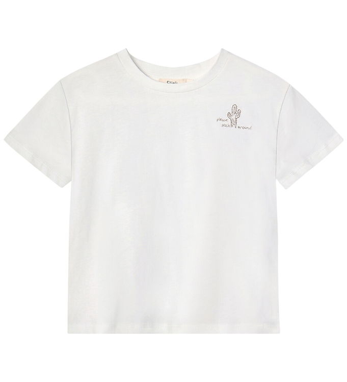 Fliink T-shirt - Sommer Cactus - Cloud Dancer