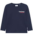 Les Deux Bluse - Racing - Dark Navy Blue m. Logo