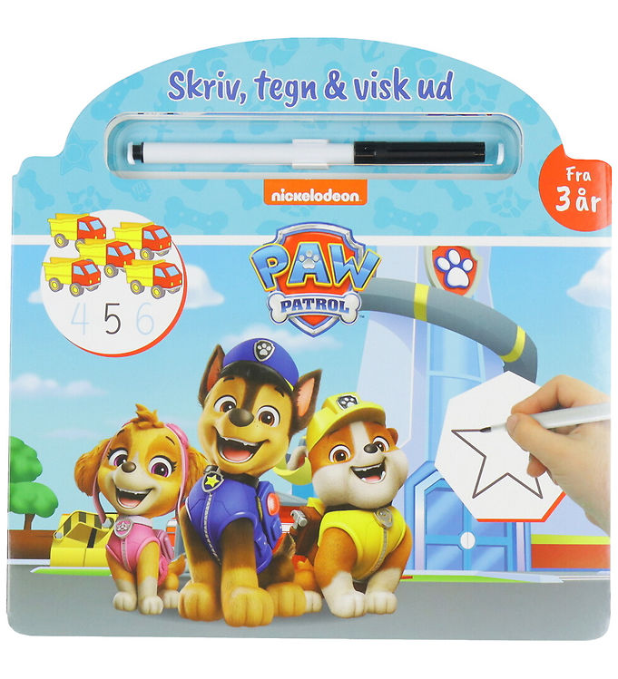Alvilda Aktivitetsbog - Paw Patrol - Skriv, Tegn & Visk Ud