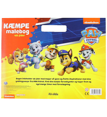 Alvilda Malebog - 48 Sider - Paw Patrol