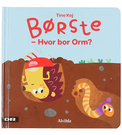 Alvilda Bog - Minisjang - Børste - Hvor Bor Orm ? - Dansk Alvilda Bog - Minisjang - Børste - Hvor Bor Orm ? - Dansk