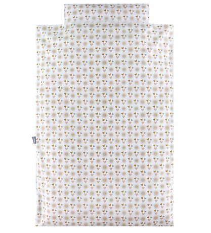 Nørgaard Madsens Bedding - Baby - White w. Happy Sun/Hearts