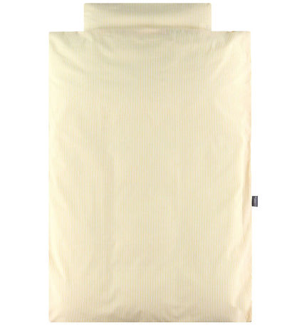 Nørgaard Madsens Sengetøj - Baby - Hvid m. Gule Striber