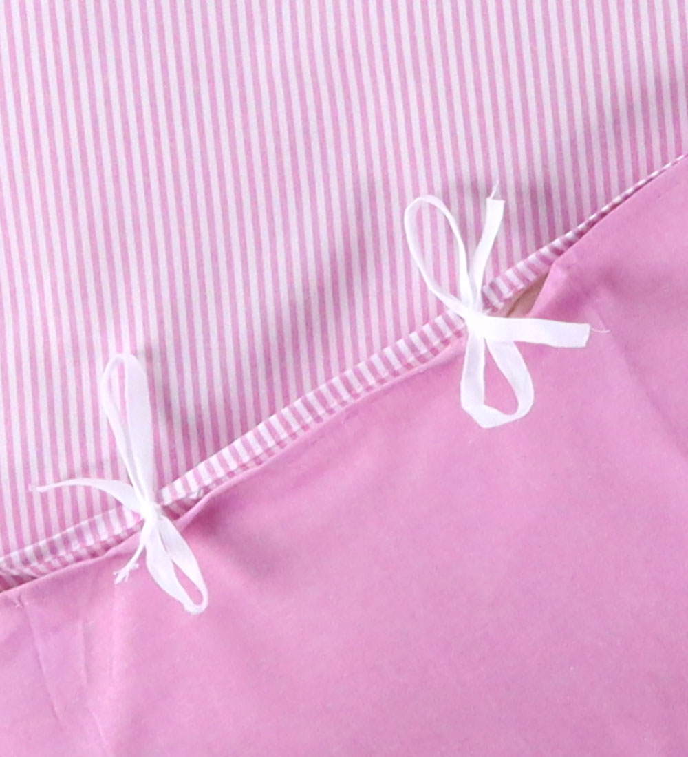 Nørgaard Madsens Bettwäsche - Baby - Weiß m. Pink Streifen - Nørgaard Madsens - Baby - Bettwäsche - Baby