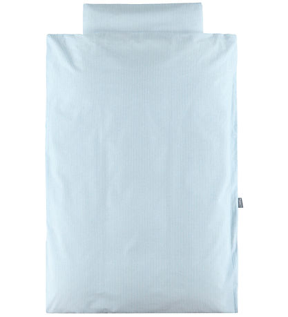 Nørgaard Madsens Sengetøj - Junior - Hvid m. Blå Striber Nørgaard Madsens Sengetøj - Junior - Hvid m. Blå Striber