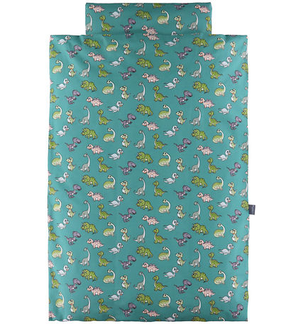 Nørgaard Madsens Sengetøj - Junior - Grøn m. Glade Dinoer