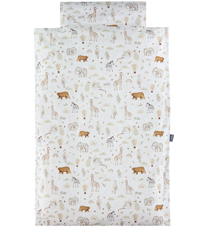 Nørgaard Madsens Sengetøj - Voksen - Beige m. Striber/Zoodyr Nørgaard Madsens Sengetøj - Voksen - Beige m. Striber/Zoodyr