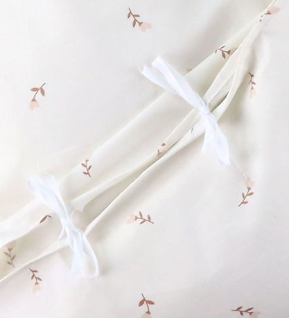 Nørgaard Madsens Sengetøy - Voksen - Off White m. Mauve Blomster