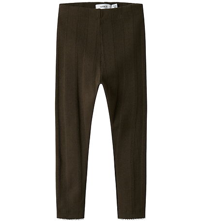 Name It Leggings - Noos - NmfJulia - Delicioso m. Hulmønster Name It Leggings - Noos - NmfJulia - Delicioso m. Hulmønster