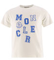 Moncler T-shirt - Hvid m. Blå Moncler T-shirt - Hvid m. Blå