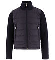 Moncler Cardigan - Uld/Dun - Navy