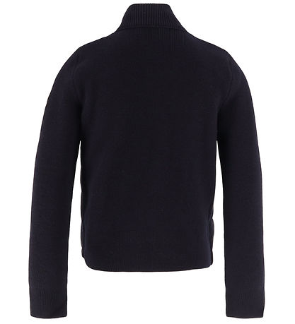 Moncler Cardigan - Uld/Dun - Navy