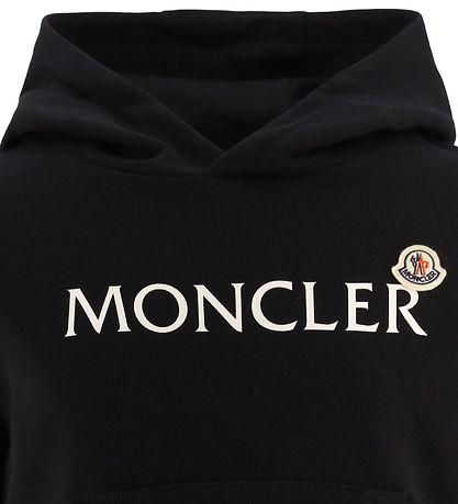 Moncler Hættetrøje - Sort m. Hvid
