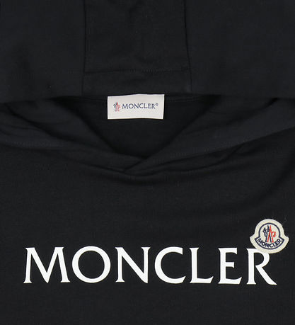 Moncler Hættetrøje - Sort m. Hvid