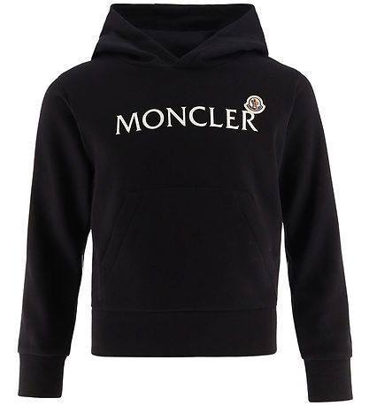 Moncler Hættetrøje - Sort m. Hvid