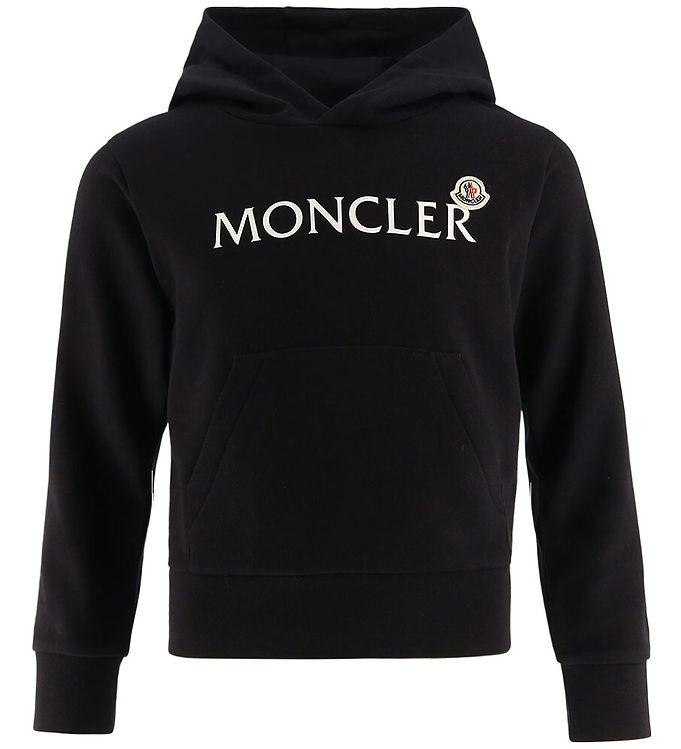 Moncler Hættetrøje - Sort m. Hvid