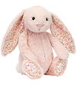 Jellycat Bamse - Medium - 24x13 cm - Blossom Blush Bunny Cherry