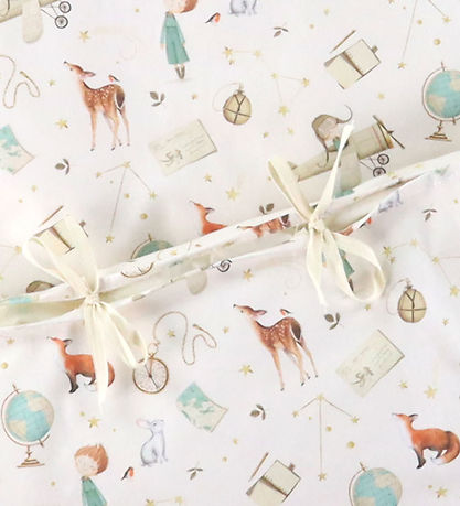 Nørgaard Madsens Sengetøj - Baby - Off White m. Videnskabsfolk