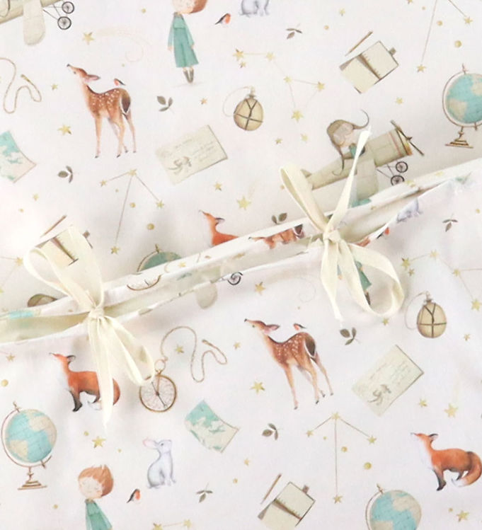 Nørgaard Madsens Sengetøj - Baby - Off White m. Videnskabsfolk