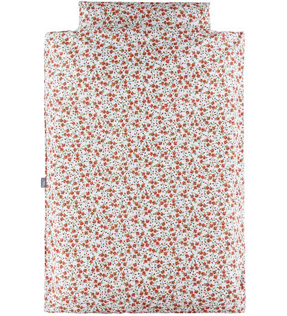 Nørgaard Madsens Sengetøj - Voksen - Hvid m. Røde Blomster Nørgaard Madsens Sengetøj - Voksen - Hvid m. Røde Blomster
