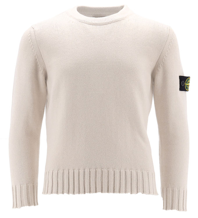 Stone Island Bluse - Uld - Natural White