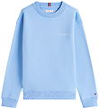 Tommy Hilfiger Sweatshirt - Mini Corp - Cloudy Blue Tommy Hilfiger Sweatshirt - Mini Corp - Cloudy Blue