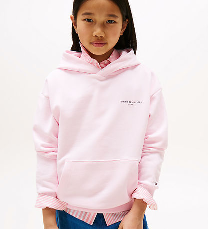 Tommy Hilfiger Hættetrøje - Mini Corp - Light Pink Tommy Hilfiger Hættetrøje - Mini Corp - Light Pink