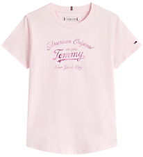 Tommy Hilfiger T-shirt - Tommy Script - Light Pink Tommy Hilfiger T-shirt - Tommy Script - Light Pink
