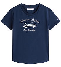 Tommy Hilfiger T-shirt - Tommy Script - Dark Night Navy Tommy Hilfiger T-shirt - Tommy Script - Dark Night Navy