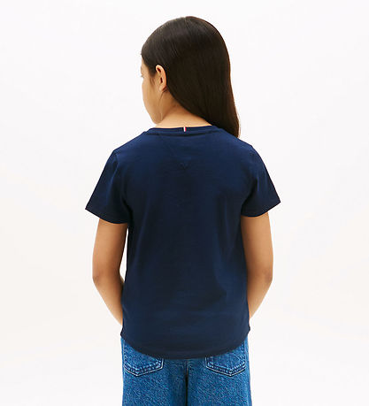 Tommy Hilfiger T-Shirt - Tommy Schriftzug - Dark Nacht Navy