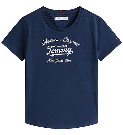 Tommy Hilfiger T-Shirt - Tommy Schriftzug - Dark Nacht Navy