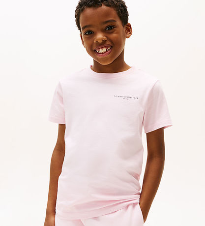 Tommy Hilfiger T-shirt - Mini Corp - Light Pink Tommy Hilfiger T-shirt - Mini Corp - Light Pink