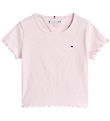 Tommy Hilfiger T-shirt - Rib - Light Pink Tommy Hilfiger T-shirt - Rib - Light Pink