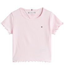 Tommy Hilfiger T-shirt - Rib - Light Pink Tommy Hilfiger T-shirt - Rib - Light Pink