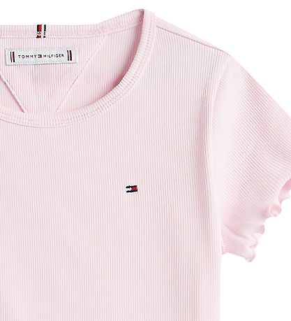 Tommy Hilfiger T-shirt - Rib - Light Pink