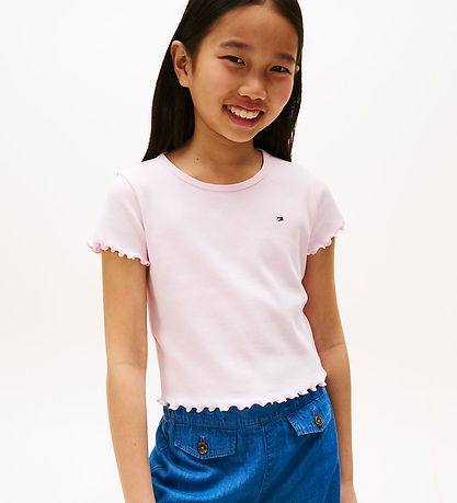 Tommy Hilfiger T-shirt - Rib - Light Pink