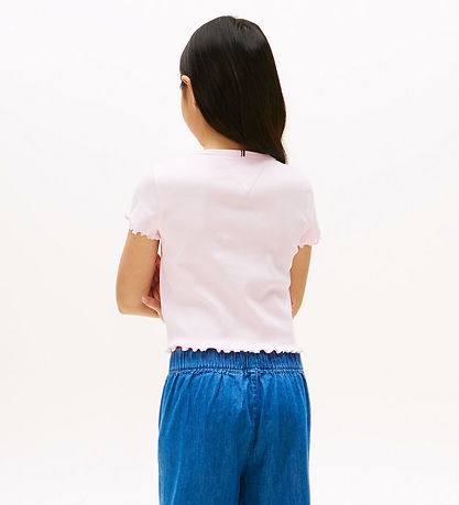Tommy Hilfiger T-shirt - Rib - Light Pink