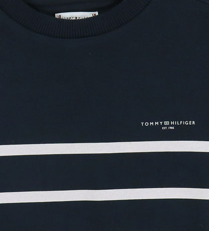 Tommy Hilfiger Peysa - Mini Fyrirtæki - Dark Nótt Dökkblátt Stri