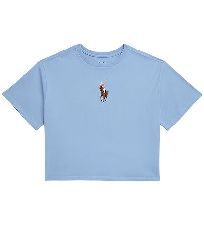 Polo Ralph Lauren T-shirt - Cropped - Light Blue
