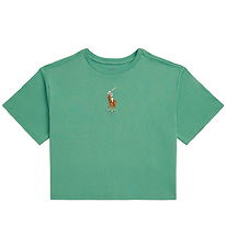 Polo Ralph Lauren T-shirt - Cropped - Grøn Polo Ralph Lauren T-shirt - Cropped - Grøn